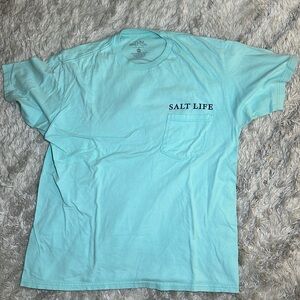 Vintage Salt Life Graphic T-Shirt in Light Blue